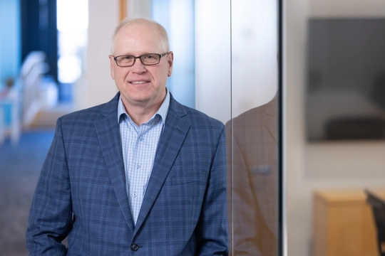 portrait of a smiling person in business attire